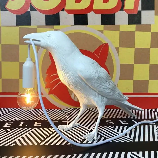 Gothic Style Raven Table Lamp