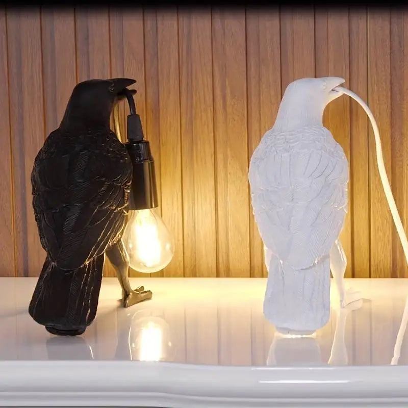 Gothic Style Raven Table Lamp