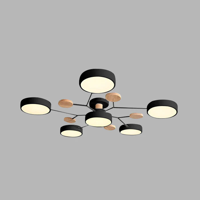 Contemporary Semi-Flush LED Ceiling Lamp
