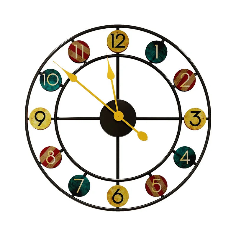 Decorative Round Wall Clock | European Accent
