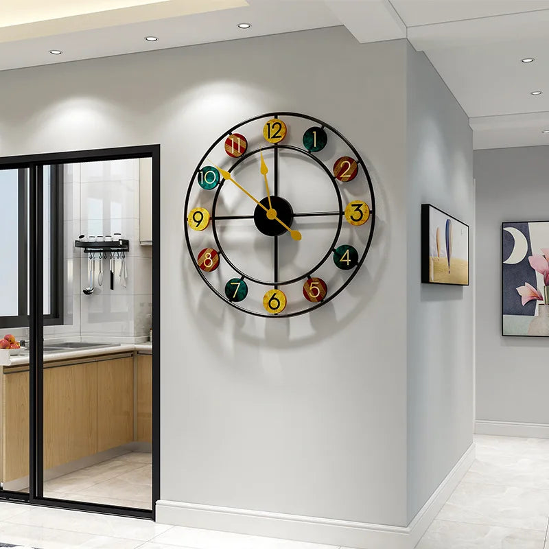 Decorative Round Wall Clock | European Accent