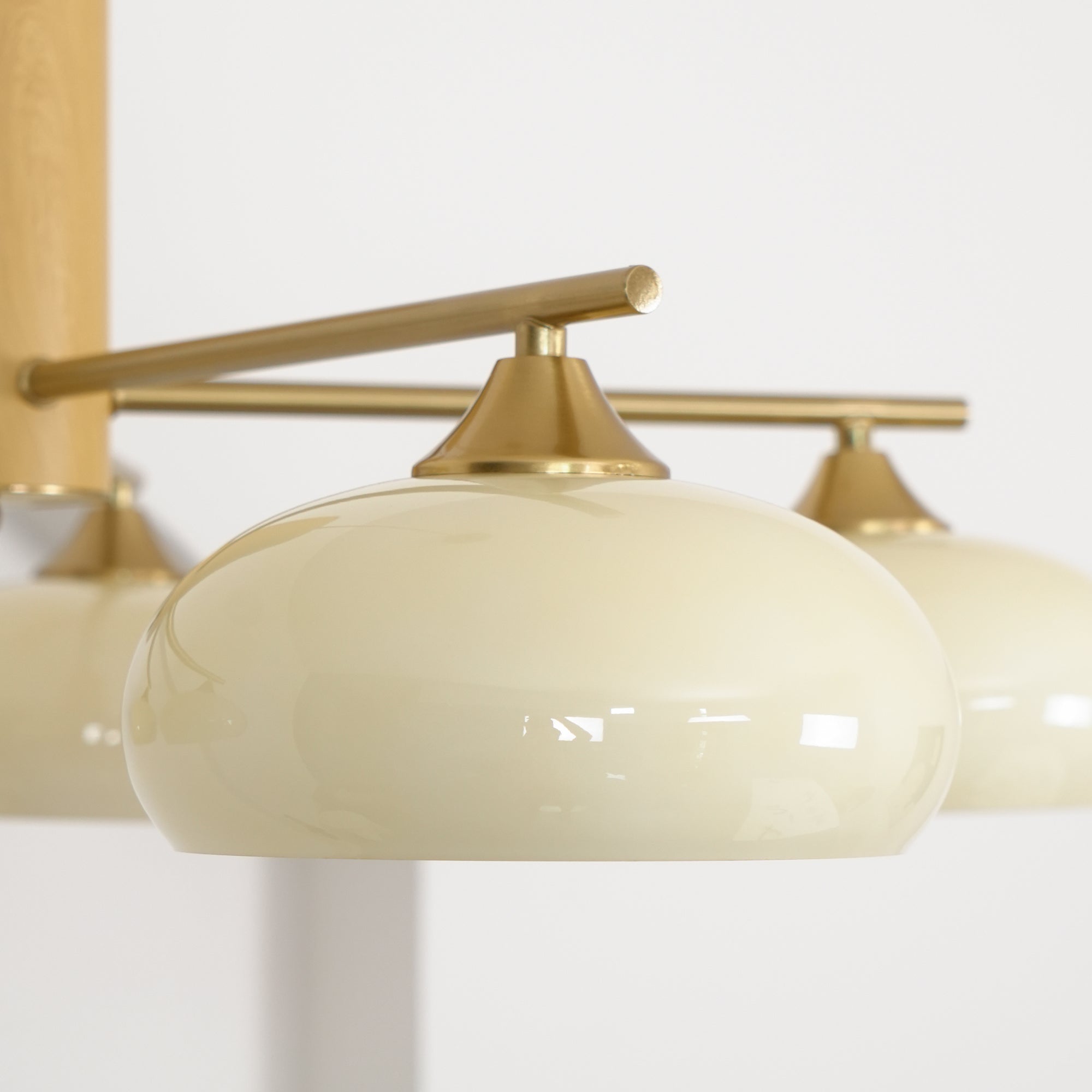 Modern Elliptical Persimmon Chandelier – Ceiling Light Fixture