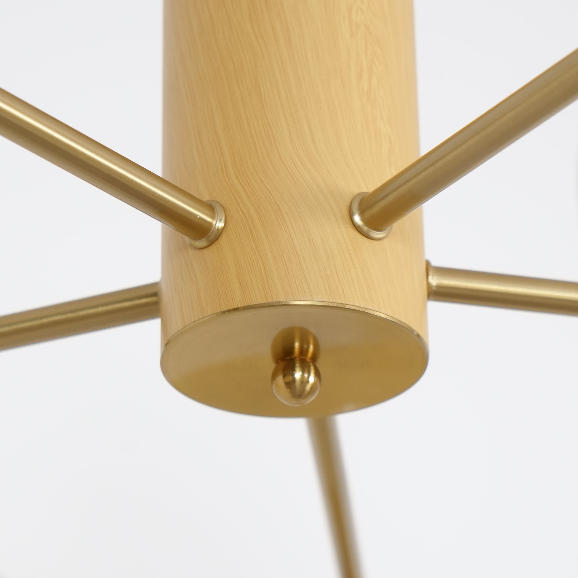 Modern Elliptical Persimmon Chandelier – Ceiling Light Fixture