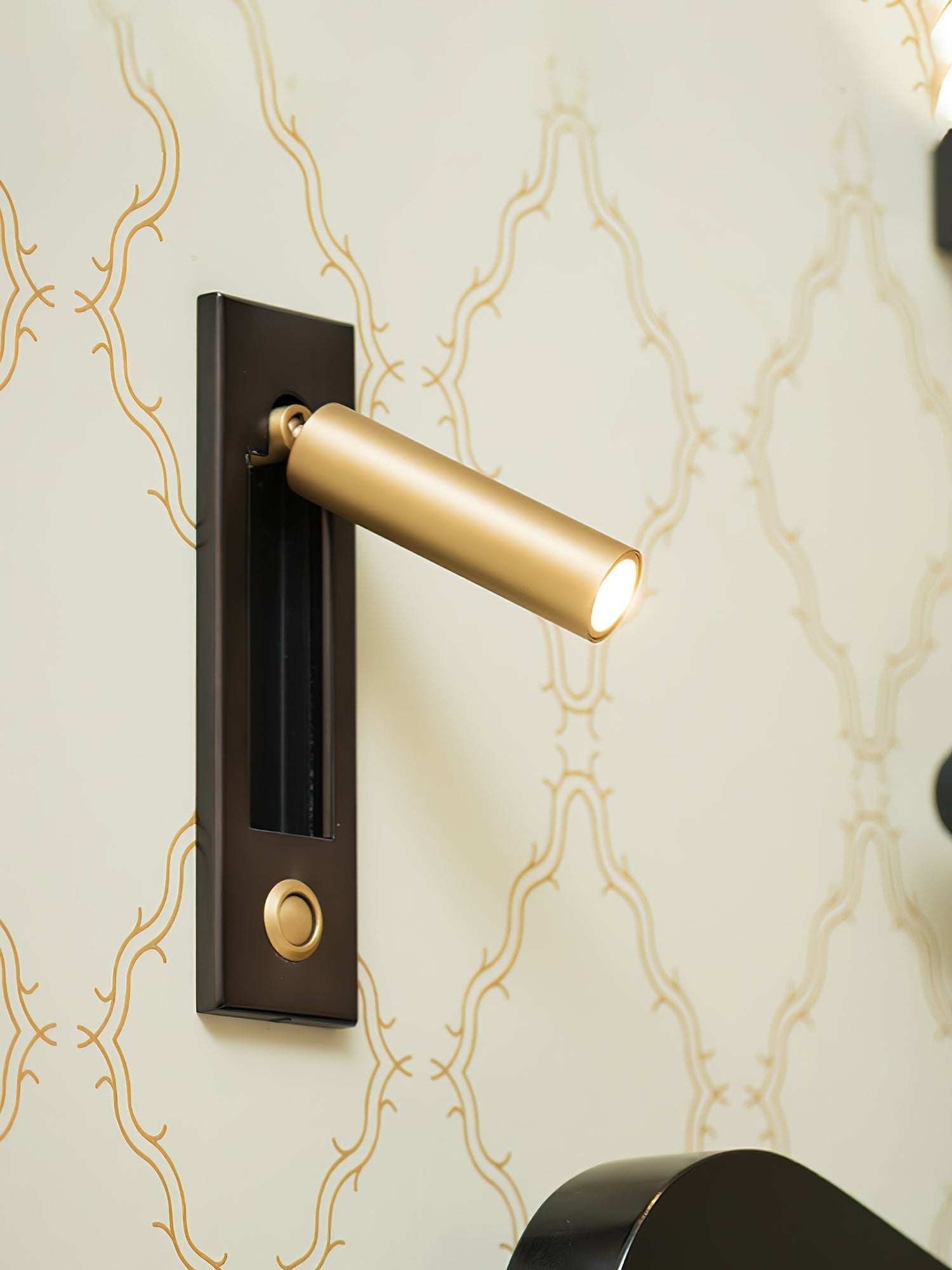 Modern Built-In Bedside Wall Sconce with LED Light
