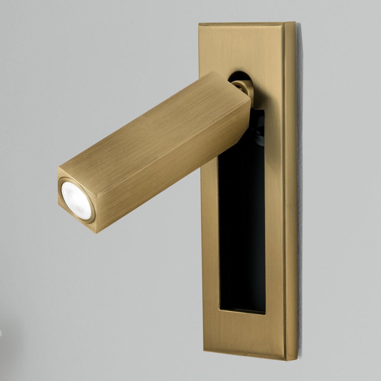 Modern Built-In Bedside Wall Sconce with LED Light