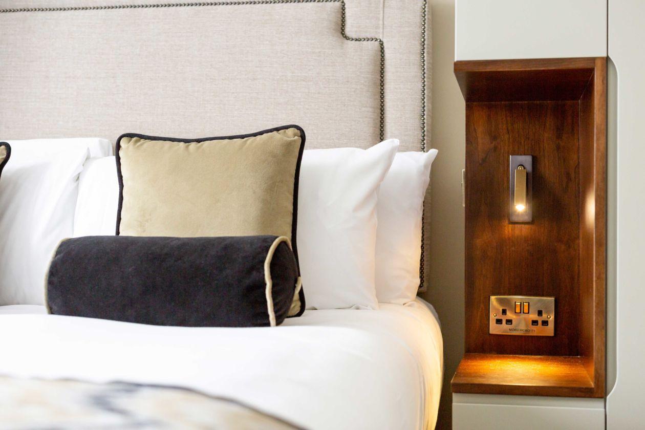 Modern Built-In Bedside Wall Sconce with LED Light