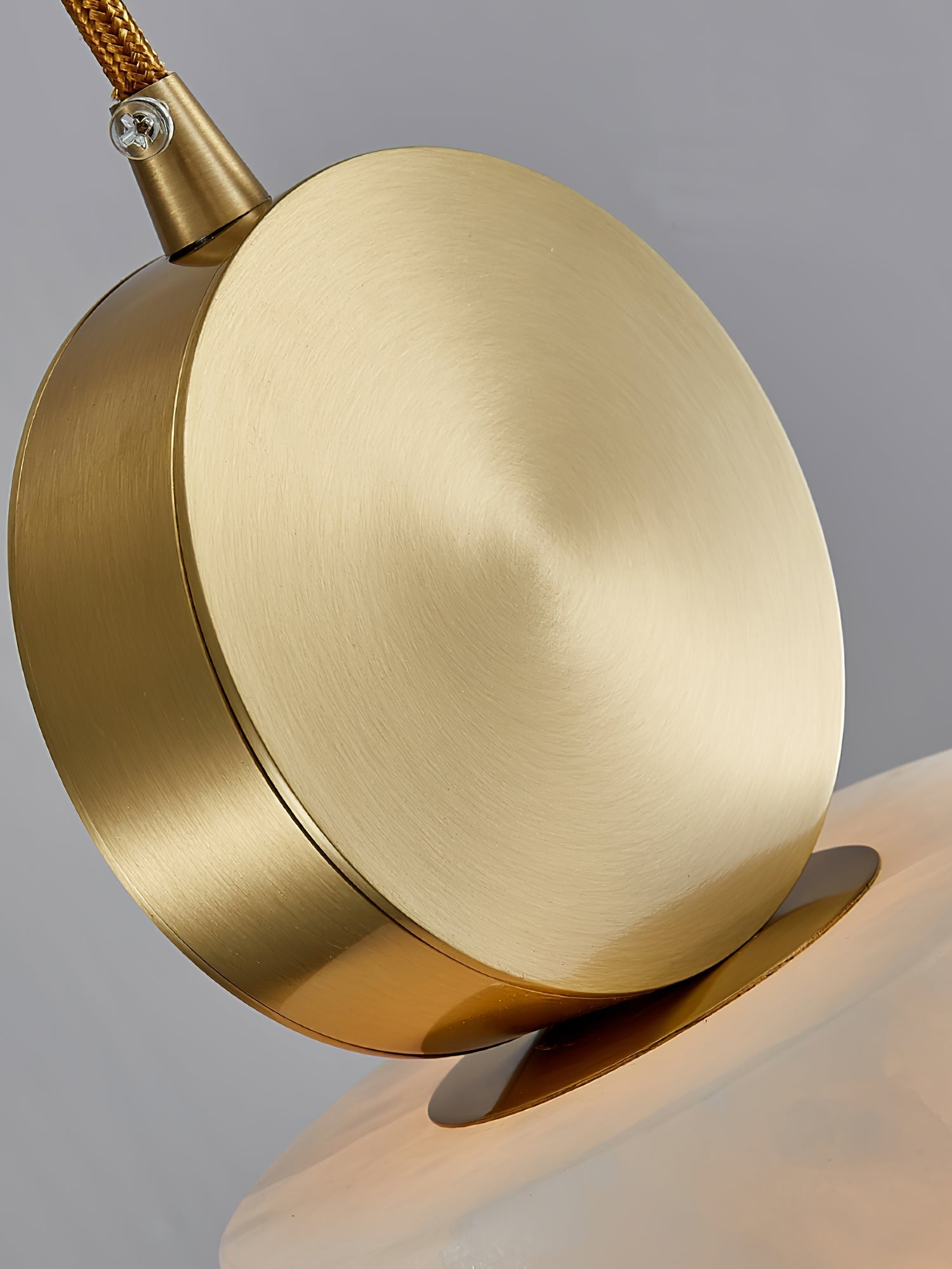 Alabaster Pendant Light – Modern Brass Ceiling Fixture