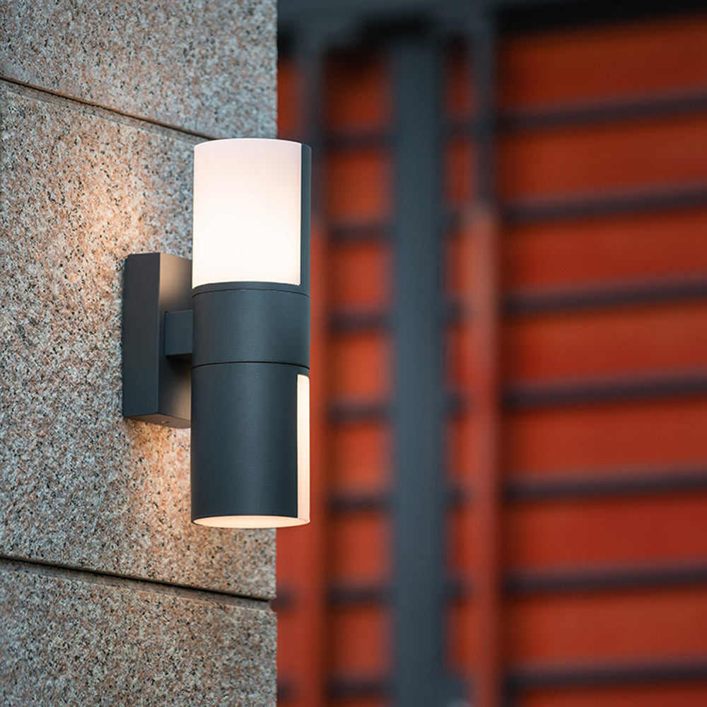 Modern Cylindrical Outdoor Wall Lamp – Rotatable Metal Lamp