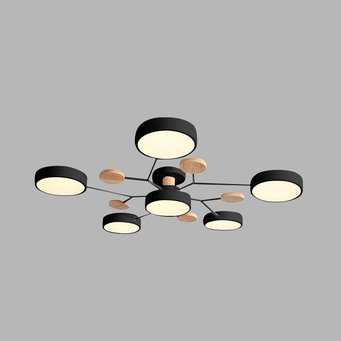 Contemporary Round LED Ceiling Light for Living Room
