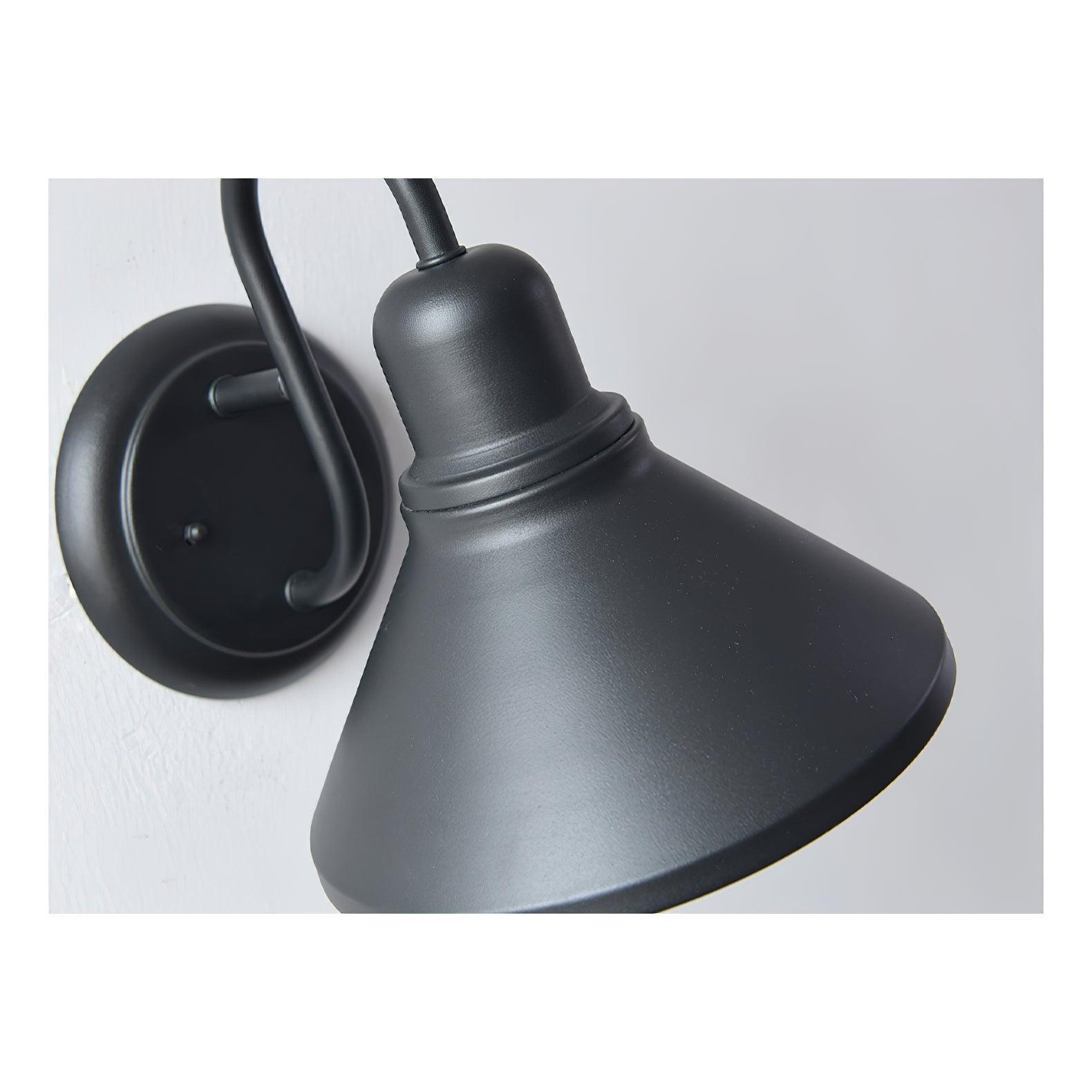 Classic Cone-Shaped Outdoor Wall Lamp – Retro Style Metal Lighting