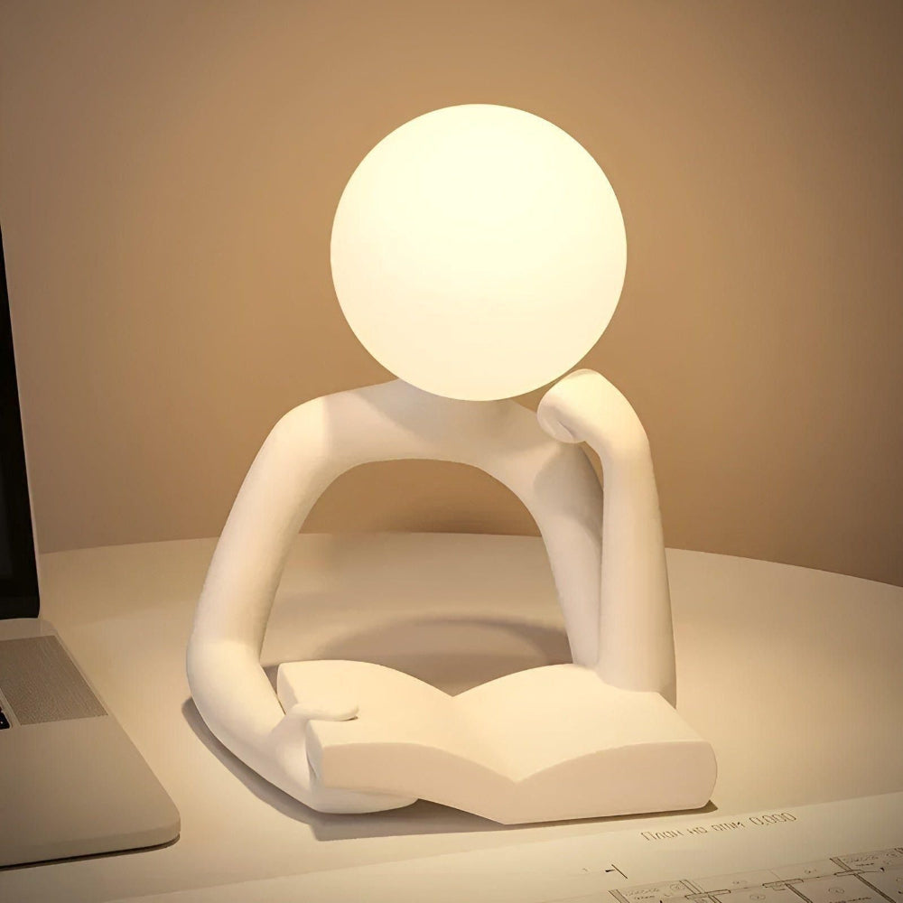 Abstract Sculpture LED Table Lamp - Decorative Desk Lamp, Warm Light