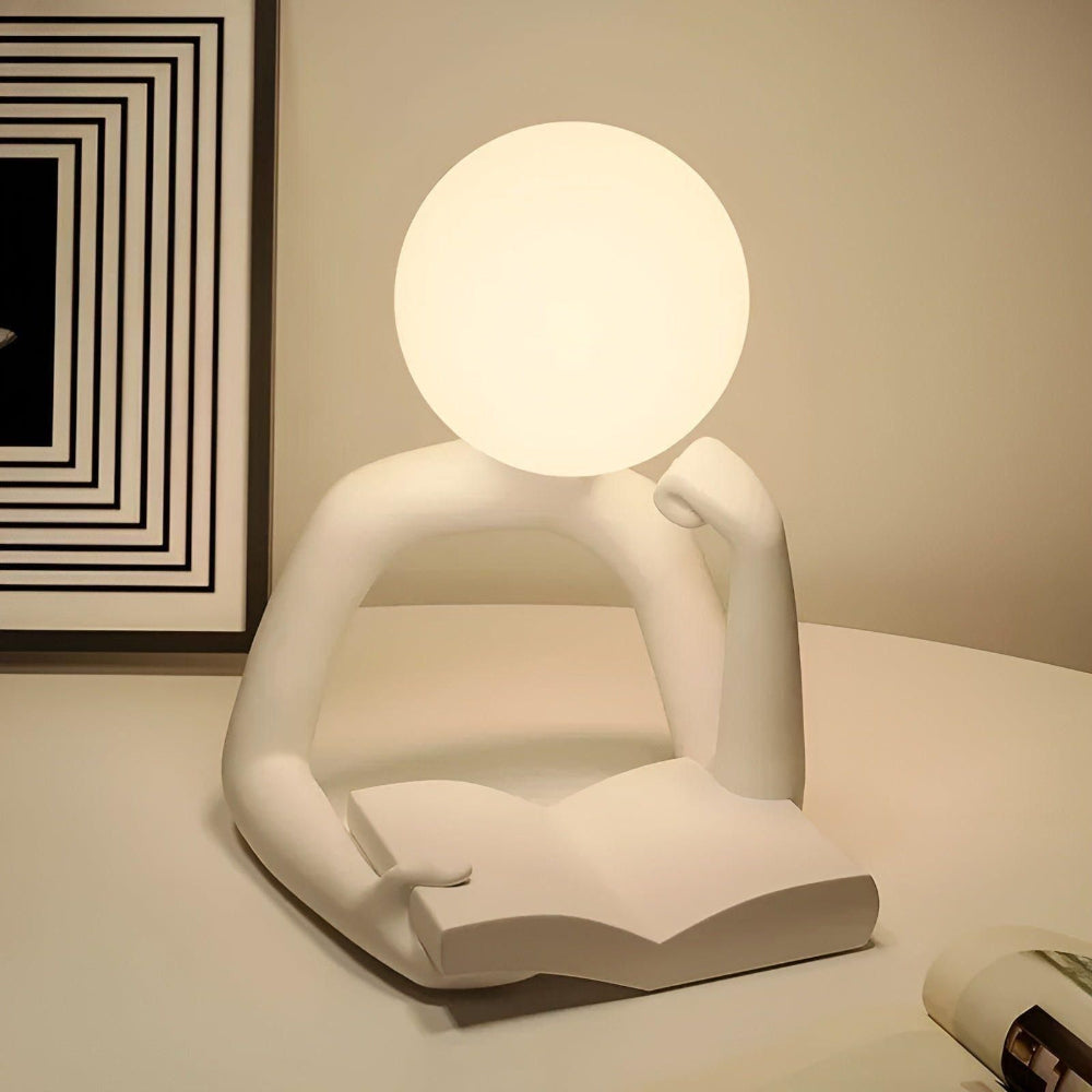 Abstract Sculpture LED Table Lamp - Decorative Desk Lamp, Warm Light
