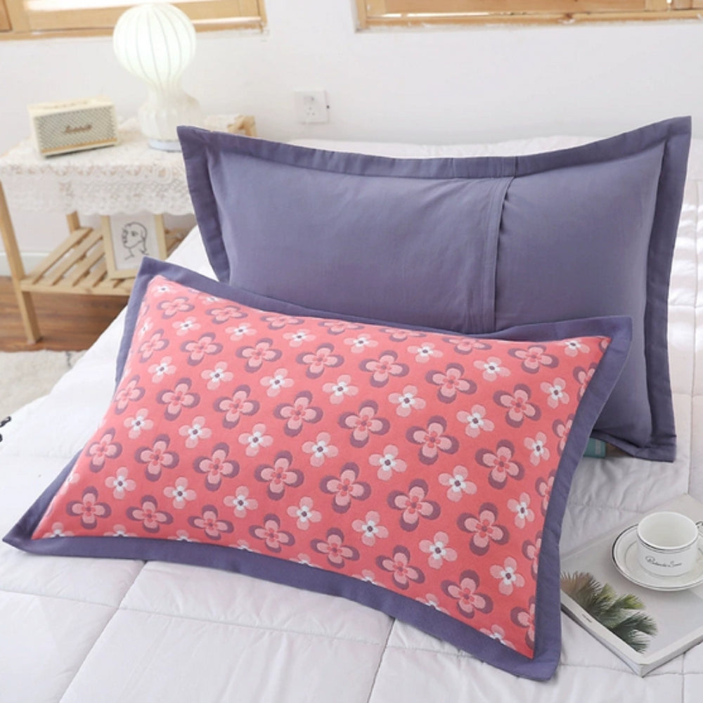 Charming Floral Cotton Pillowcases – Cozy & Washable - Atelier Dubois Paris