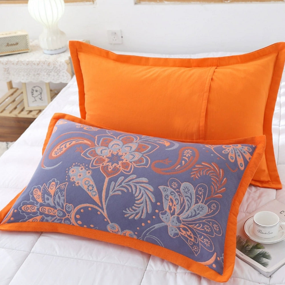 Charming Floral Cotton Pillowcases – Cozy & Washable - Atelier Dubois Paris