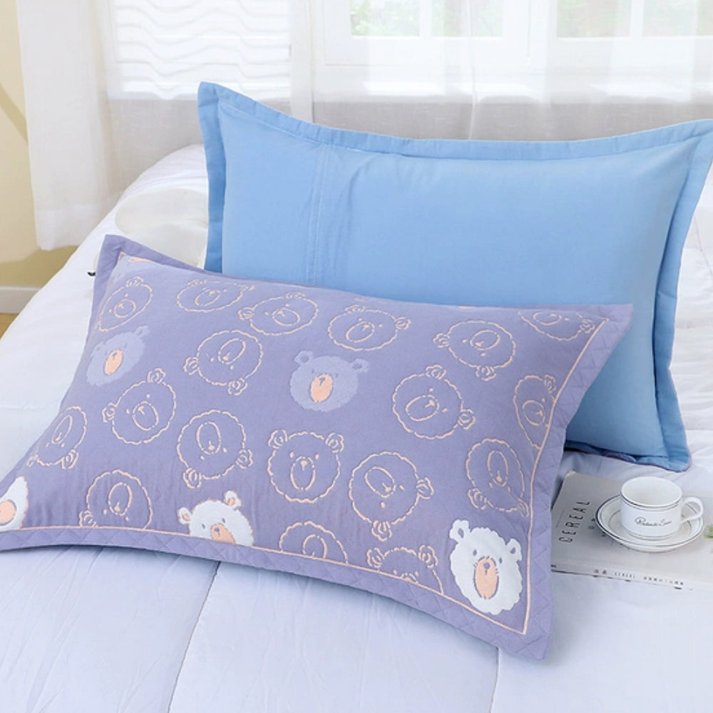 Charming Floral Cotton Pillowcases – Cozy & Washable - Atelier Dubois Paris