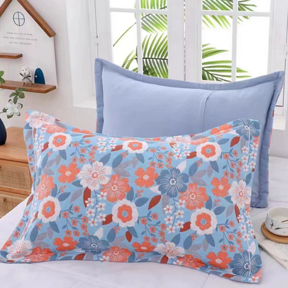 Charming Floral Cotton Pillowcases – Cozy & Washable - Atelier Dubois Paris