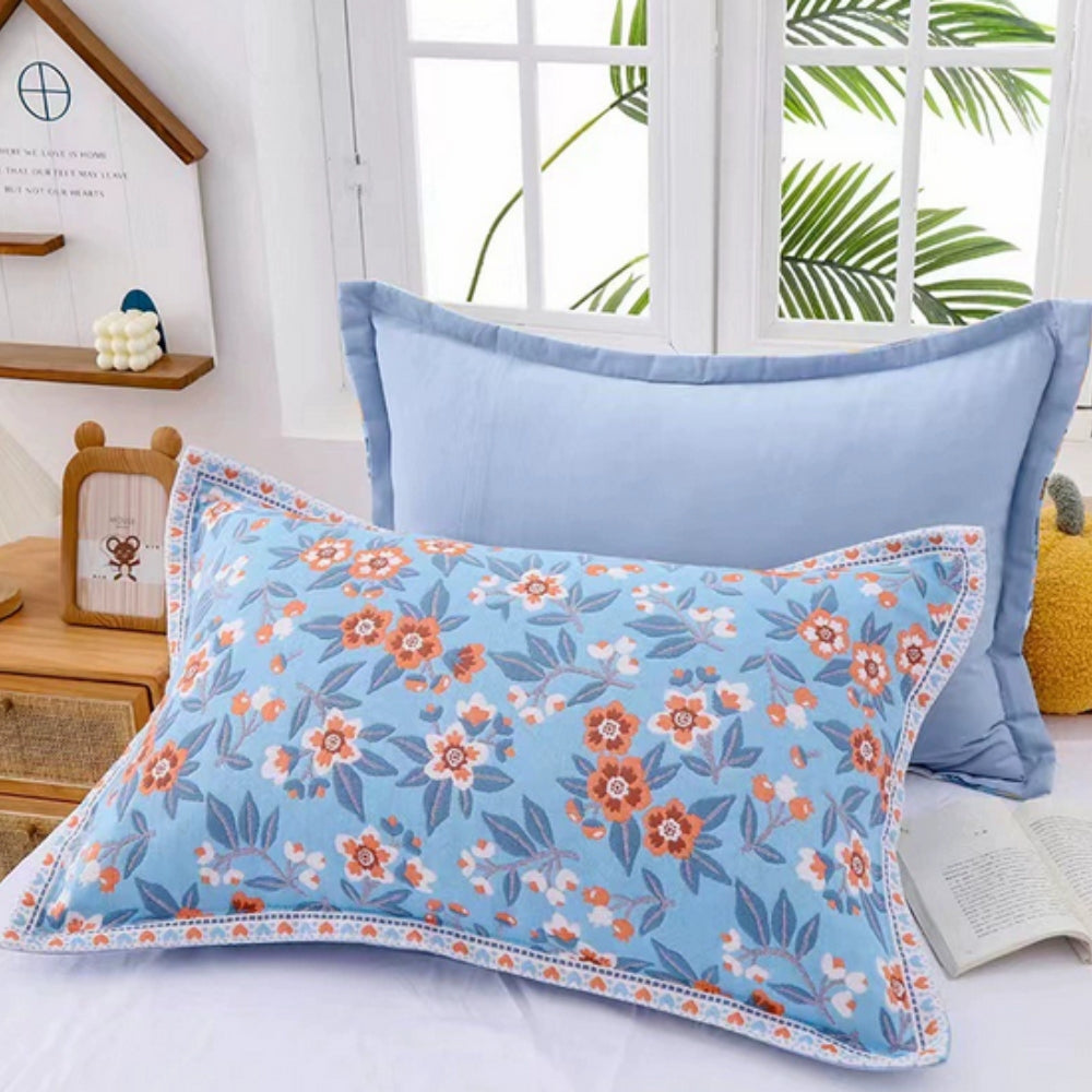 Charming Floral Cotton Pillowcases – Cozy & Washable - Atelier Dubois Paris