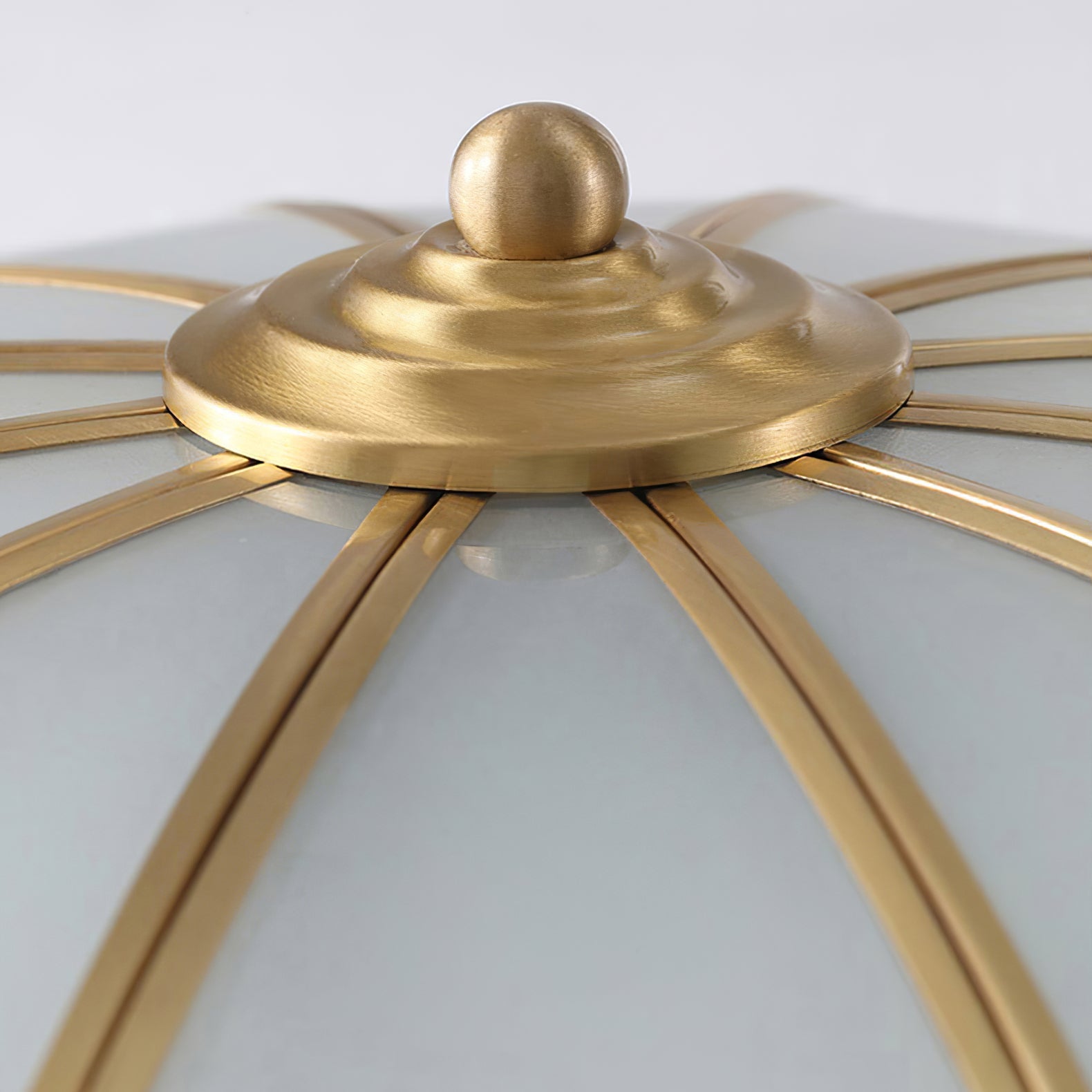 Flower Shape Glass Ceiling Lamp – Decorative Flush Mount Light Fixture