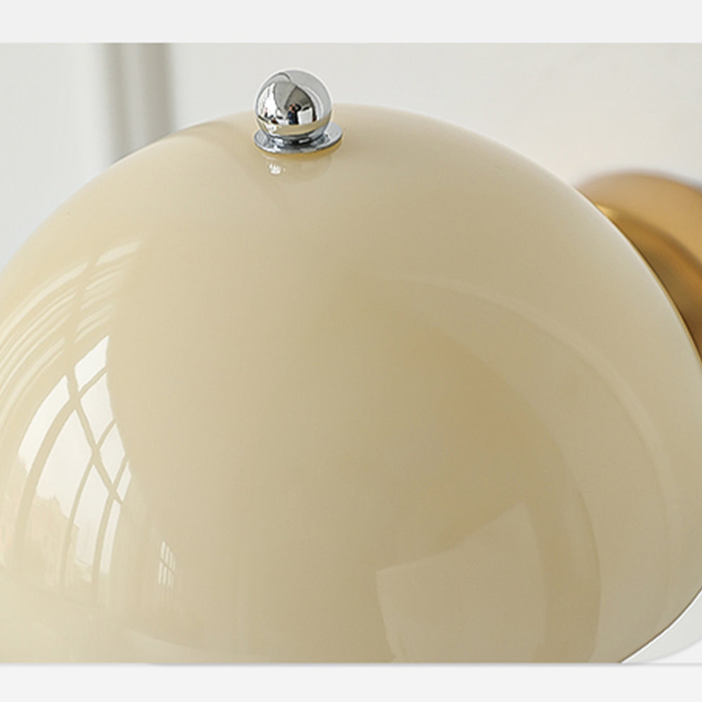 Cream Mushroom-Style Wall Sconce| Minimalist