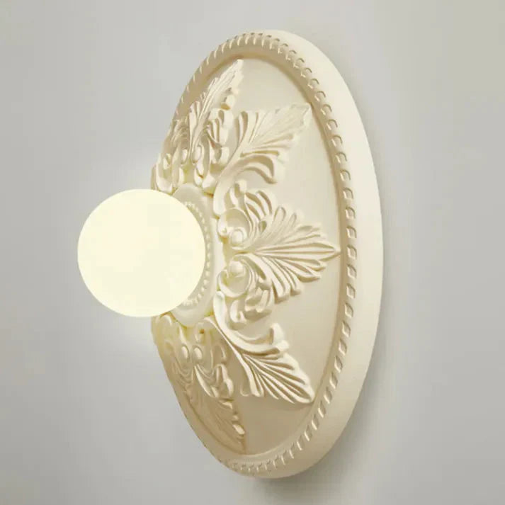 Modern Resin Wall Lamp | Milky Coffee Shade