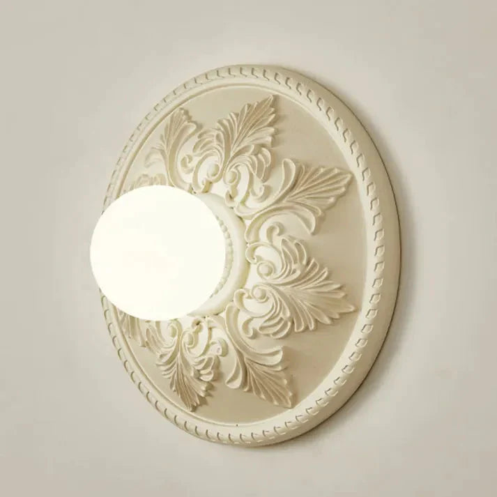 Modern Resin Wall Lamp | Milky Coffee Shade