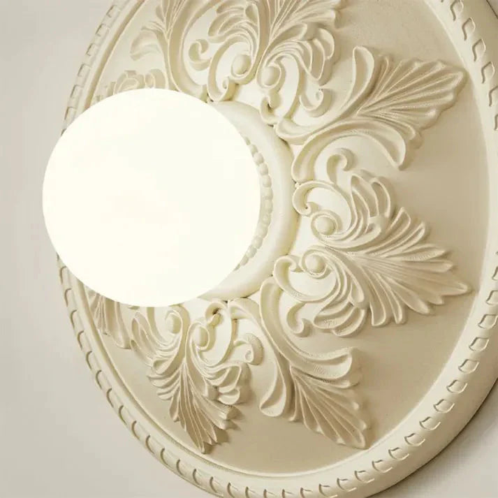 Modern Resin Wall Lamp | Milky Coffee Shade