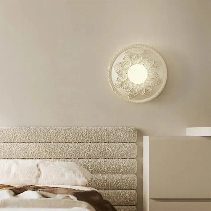 Modern Resin Wall Lamp | Milky Coffee Shade