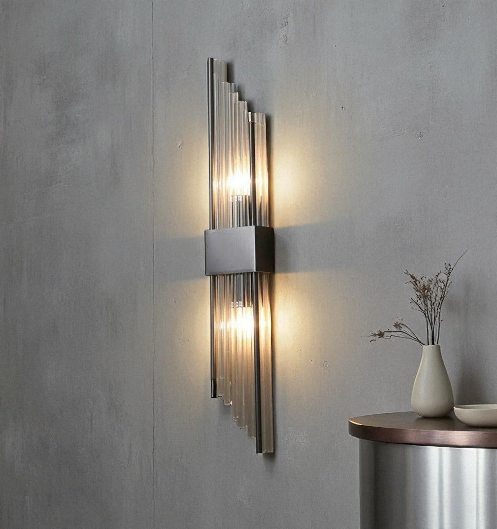Modern Crystal Wall Sconce – LED Glow Wall Lamps