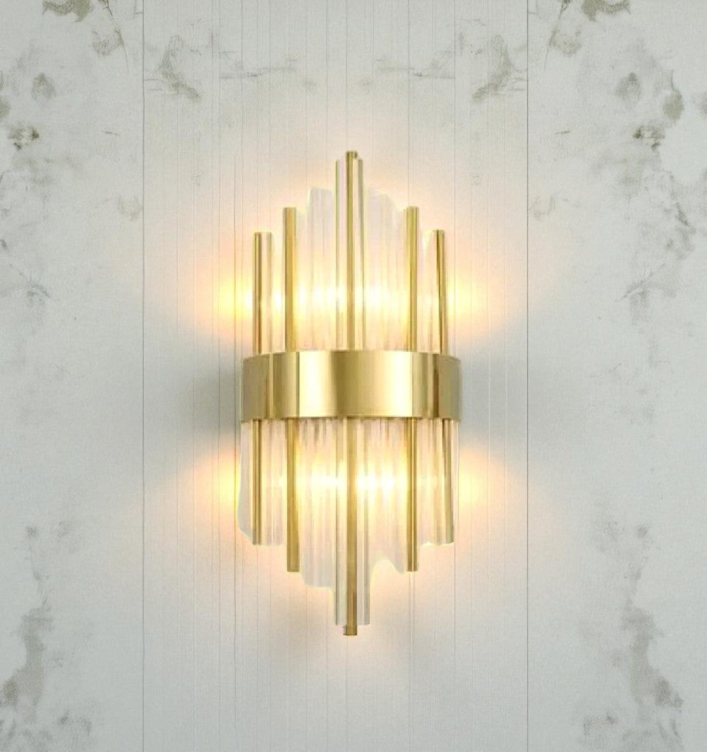Modern Crystal Wall Sconce – LED Glow Wall Lamps