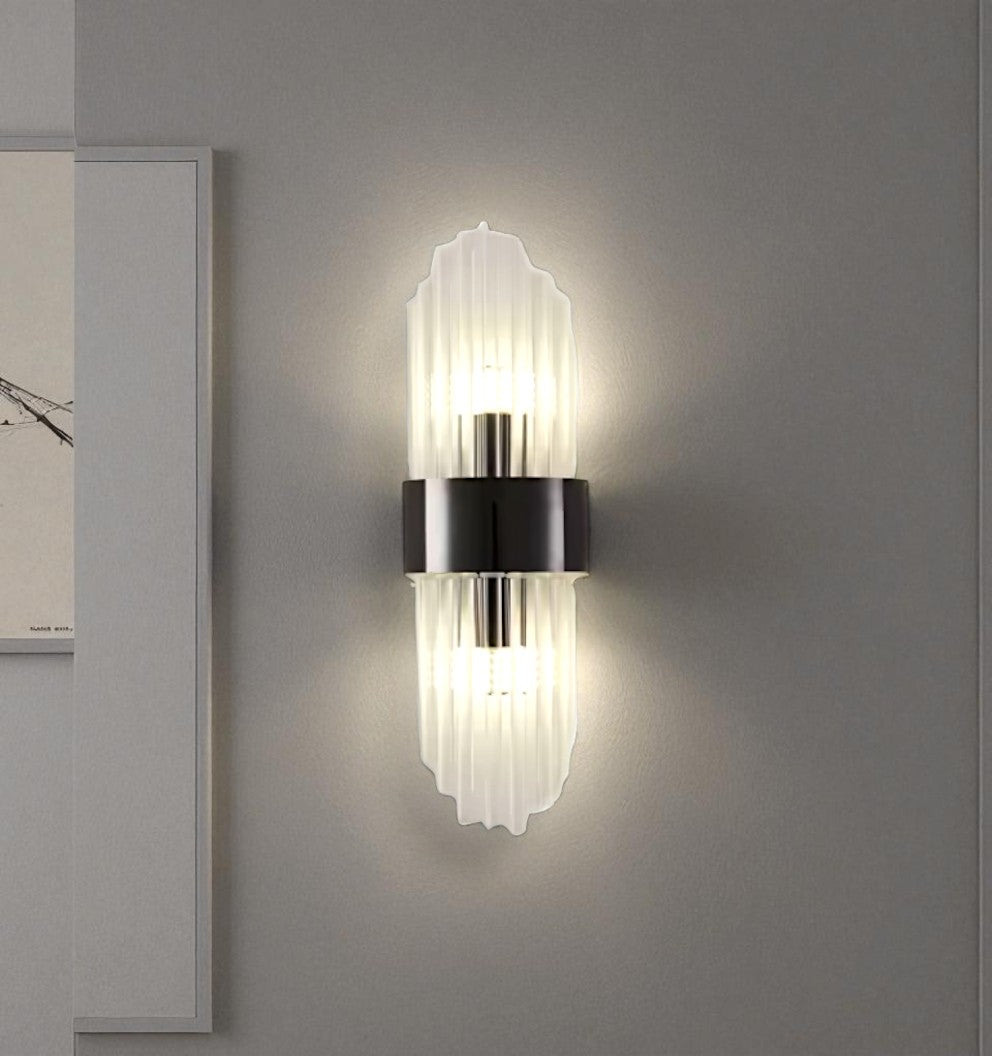 Modern Crystal Wall Sconce – LED Glow Wall Lamps