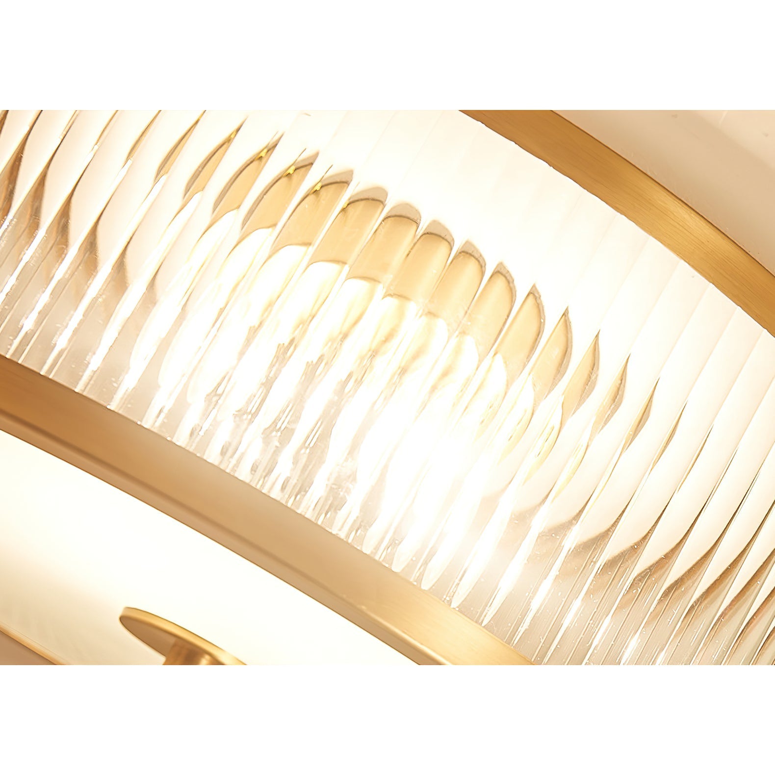 Sleek Vintage Ceiling Light – Brass Frame with Polished Glass Globes