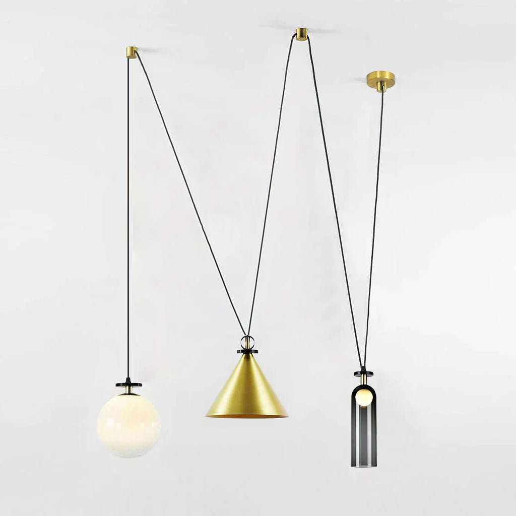 Geometric Art Chandelier – Contemporary Modern Pendant Light