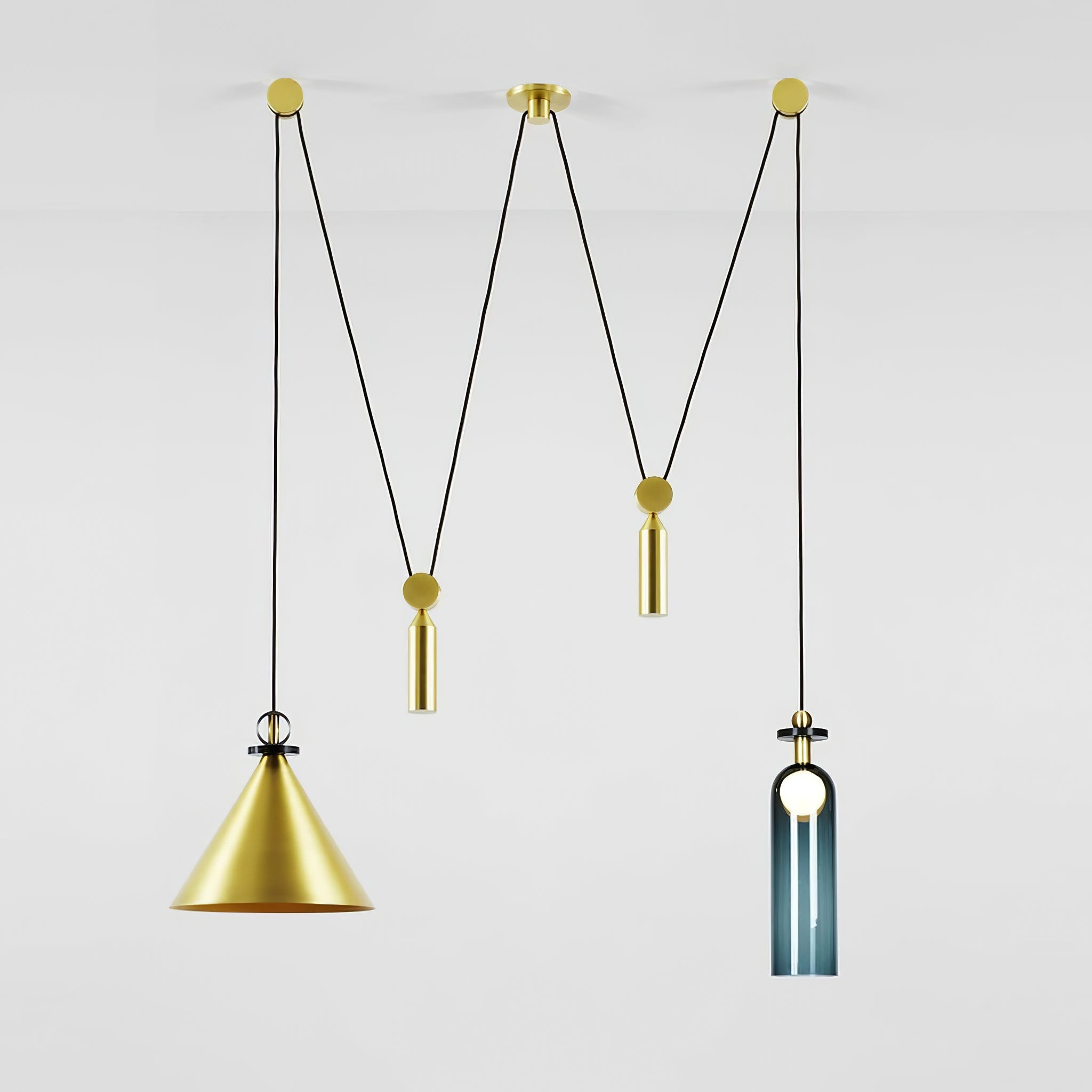 Geometric Art Chandelier – Contemporary Modern Pendant Light