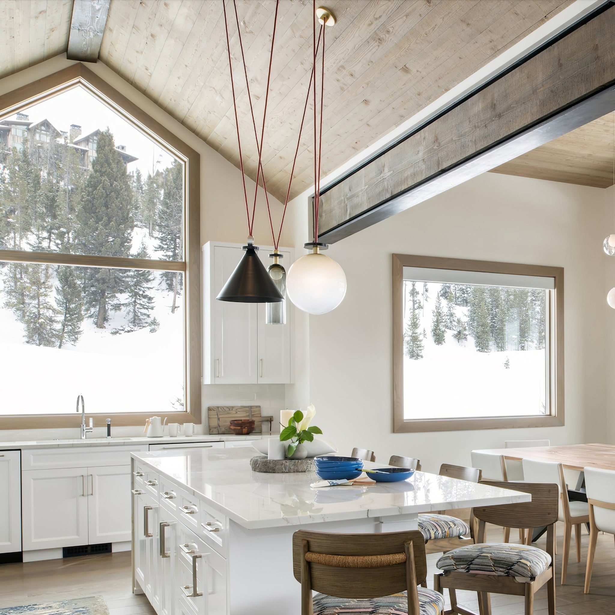 Geometric Art Chandelier – Contemporary Modern Pendant Light