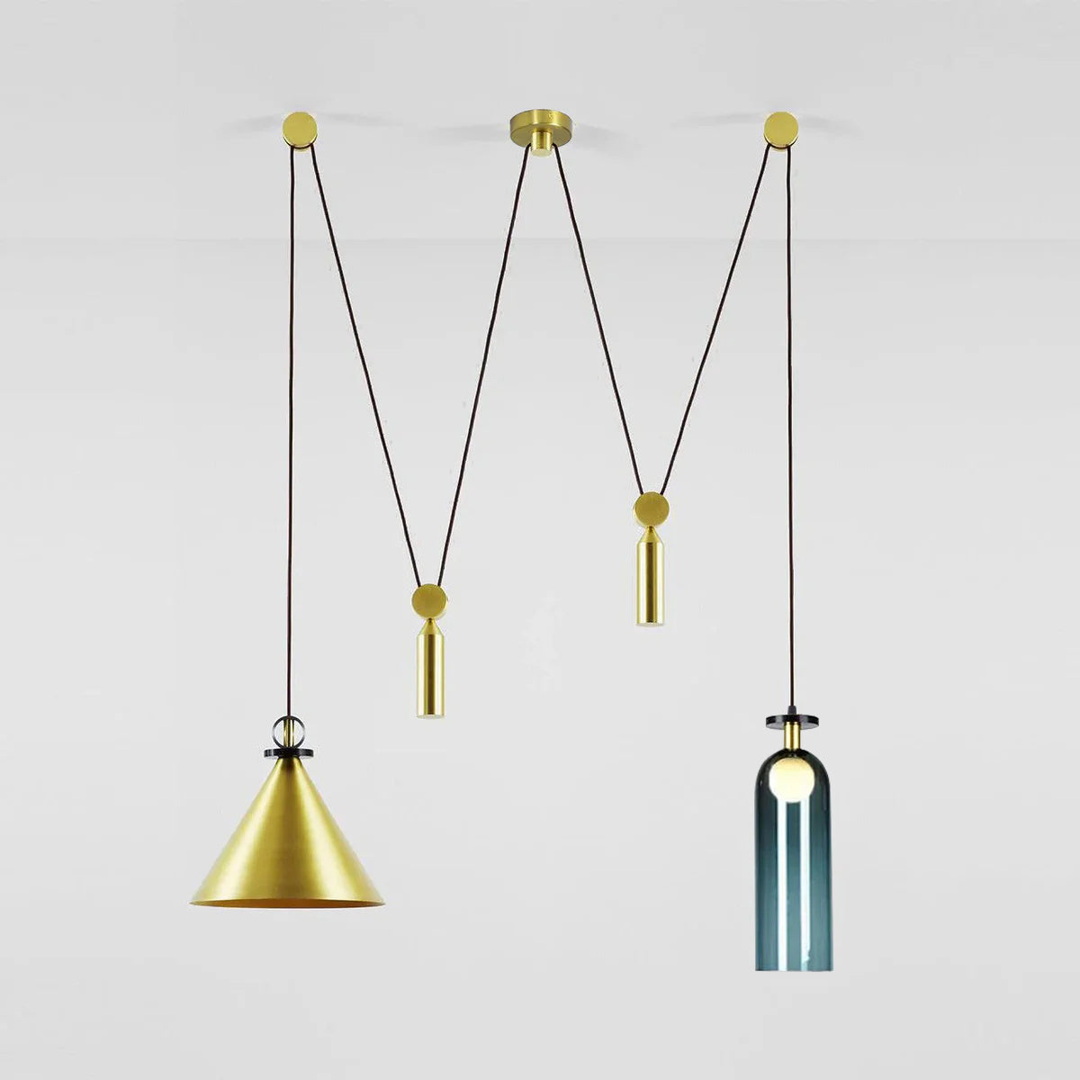Multi-Shape Hanging Pendant Lamp – Adjustable Hanging Light