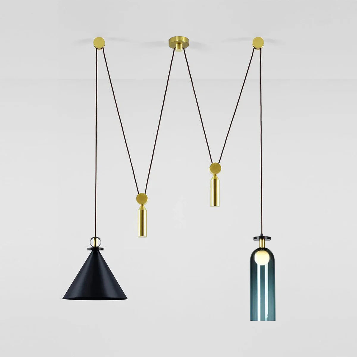 Multi-Shape Hanging Pendant Lamp – Adjustable Hanging Light