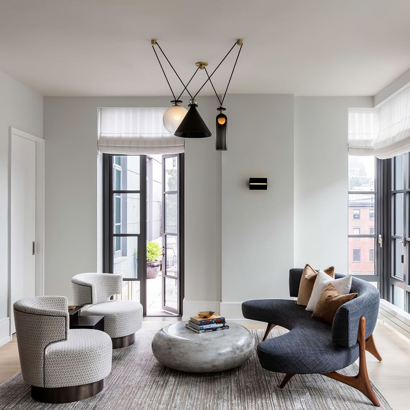 Geometric Art Chandelier – Contemporary Modern Pendant Light