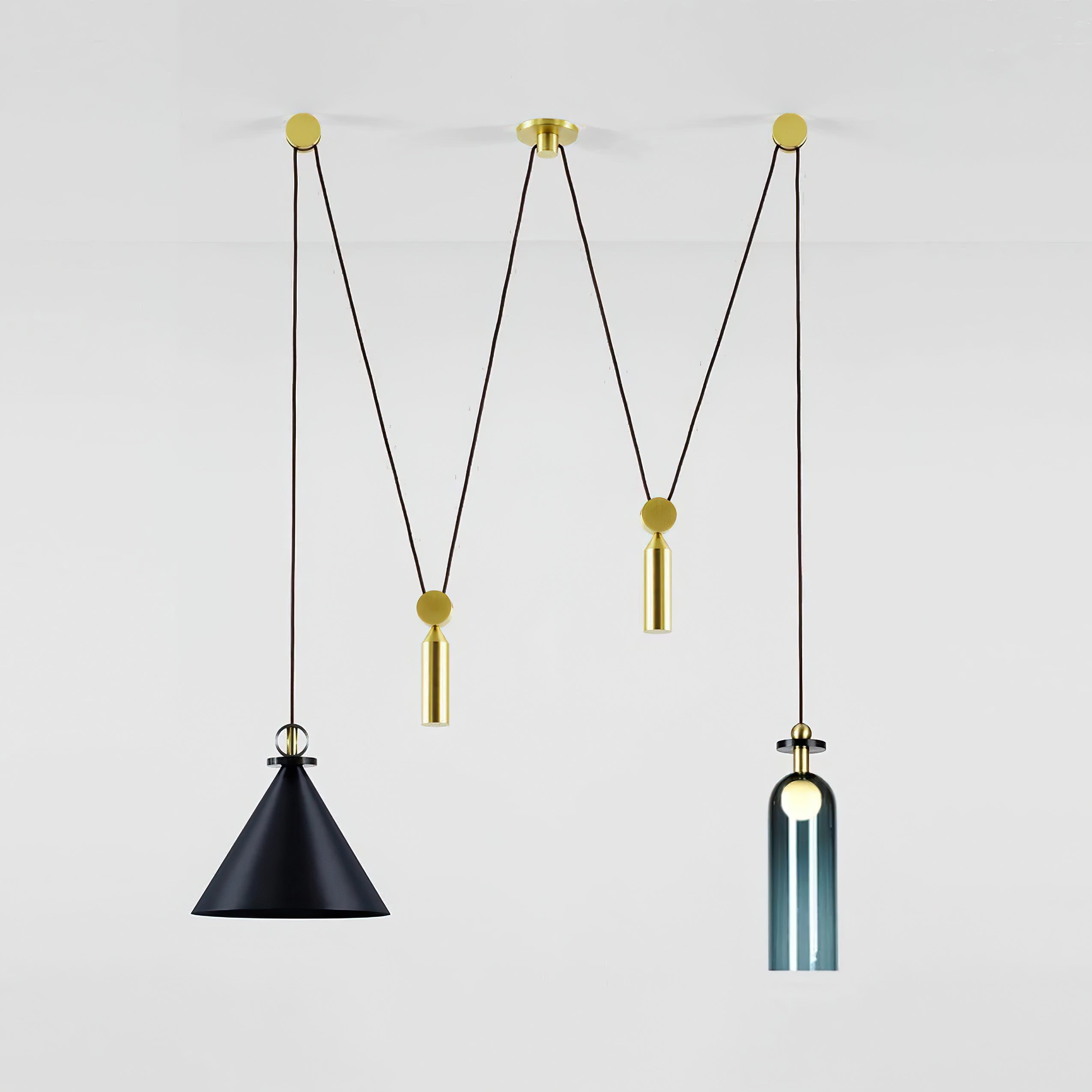 Geometric Art Chandelier – Contemporary Modern Pendant Light