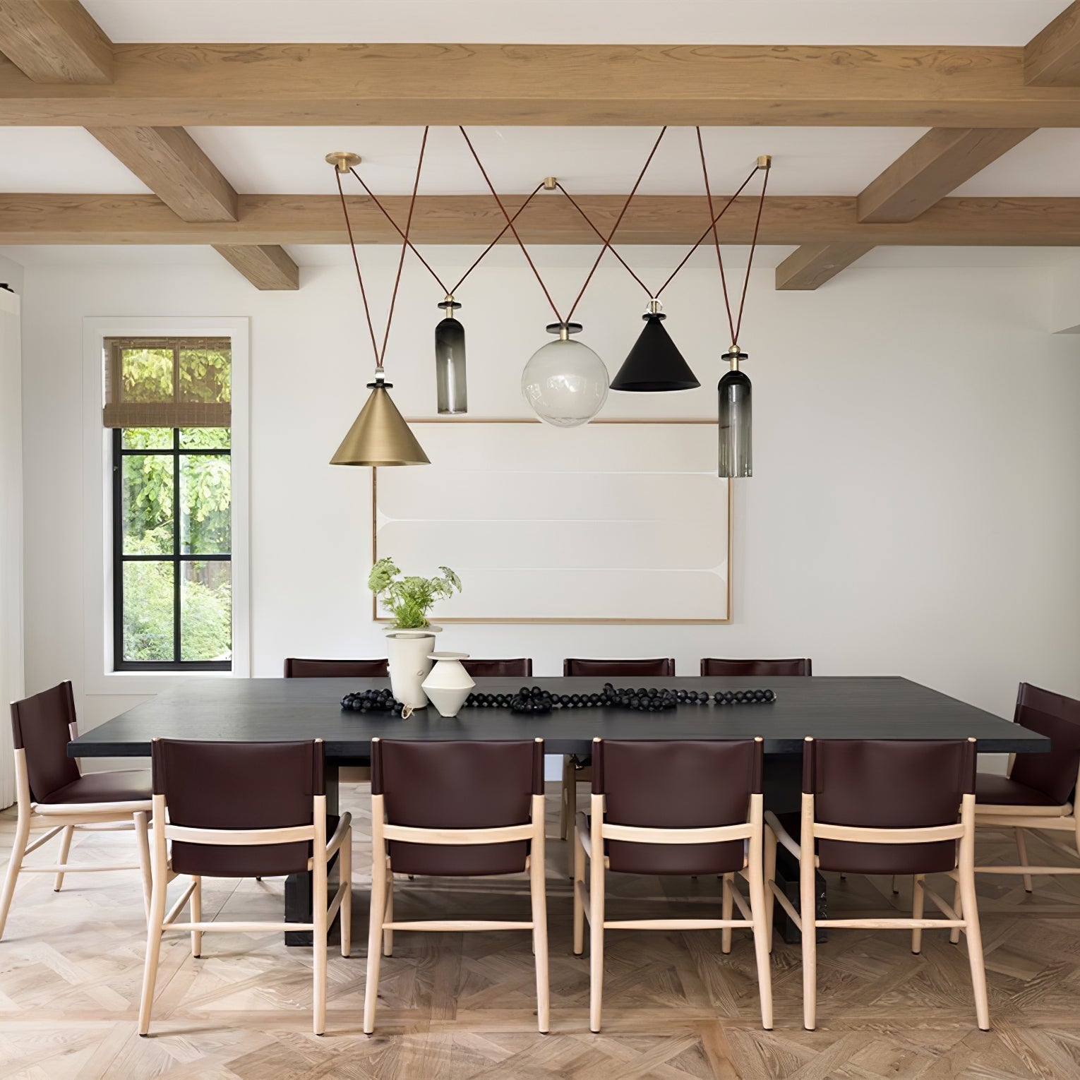 Geometric Art Chandelier – Contemporary Modern Pendant Light