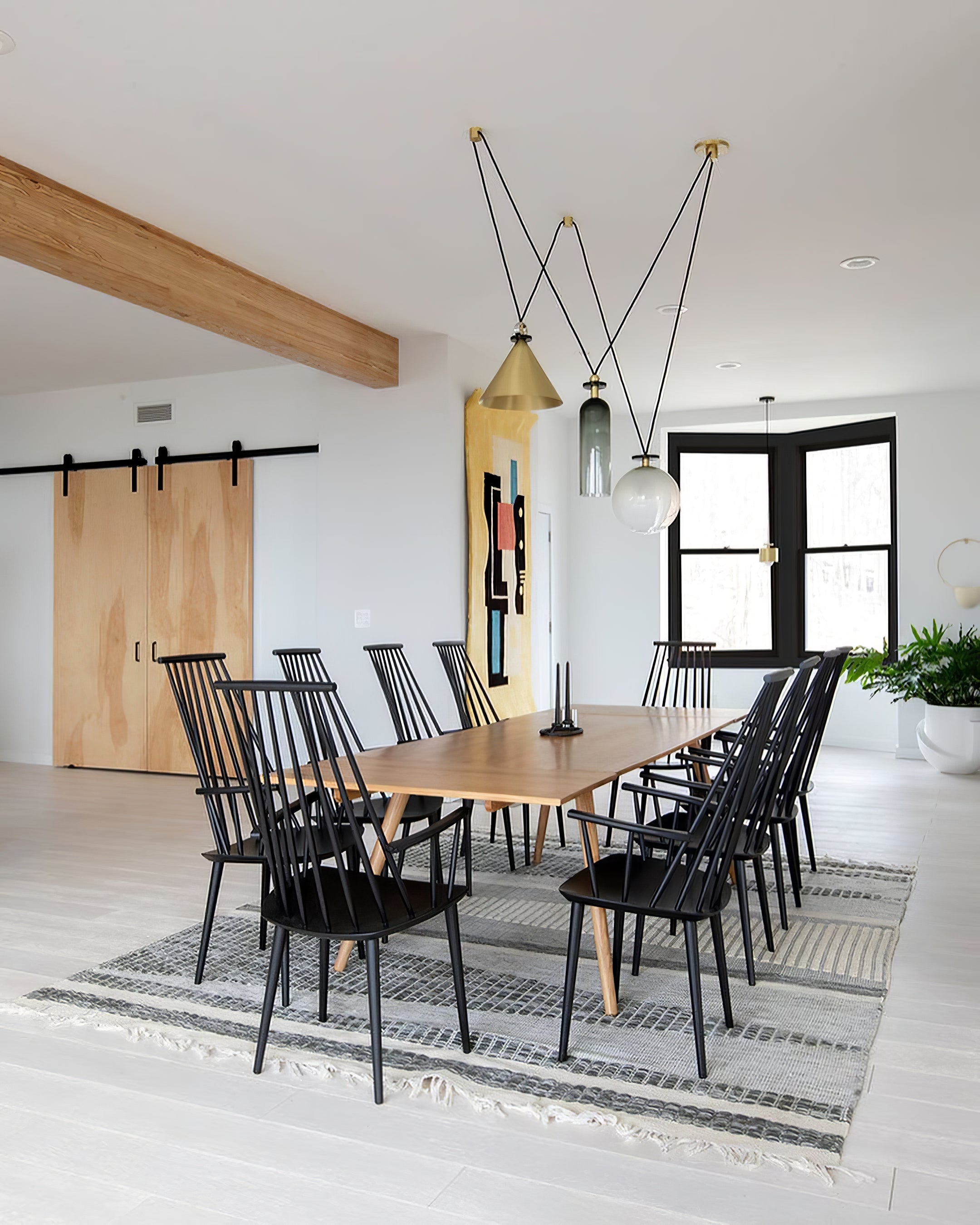 Geometric Art Chandelier – Contemporary Modern Pendant Light