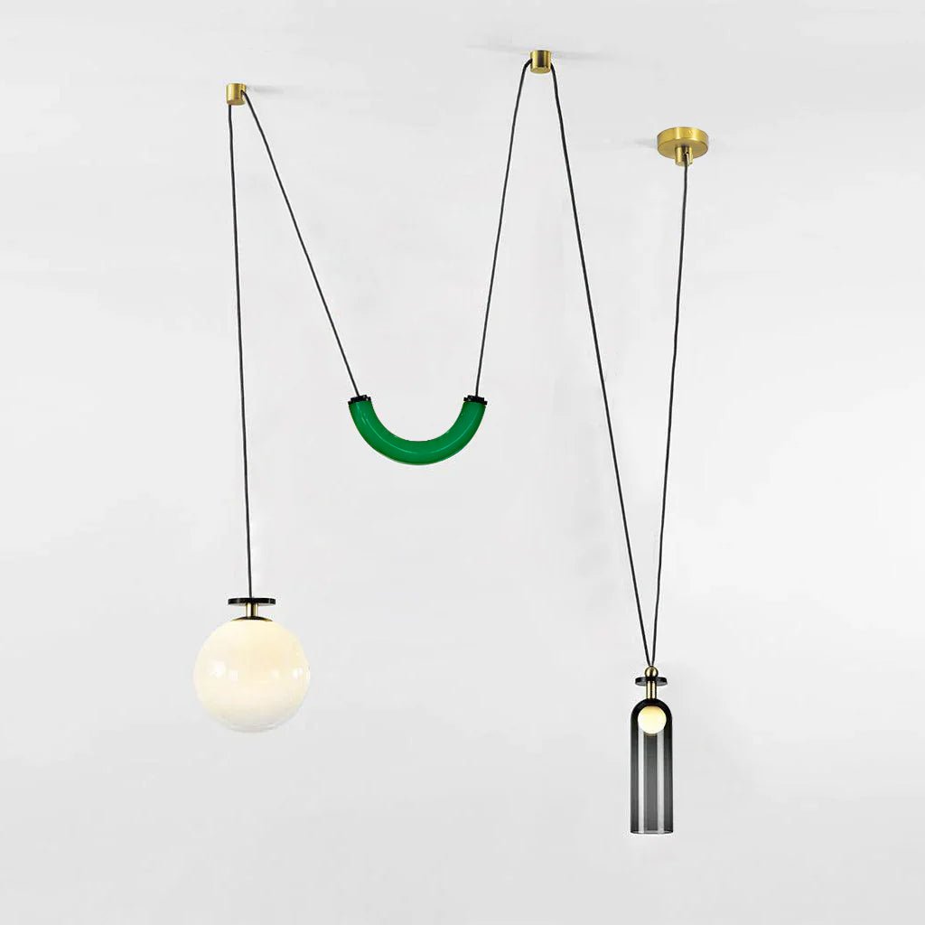 Geometric Art Chandelier – Contemporary Modern Pendant Light