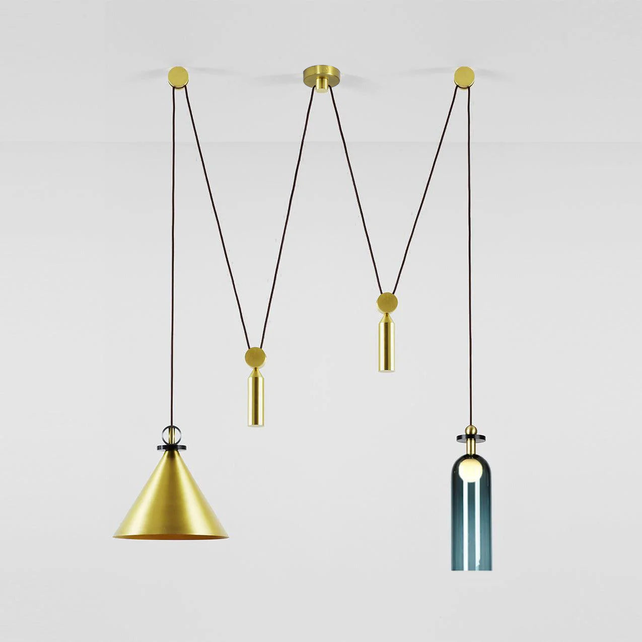 Geometric Art Chandelier – Contemporary Modern Pendant Light