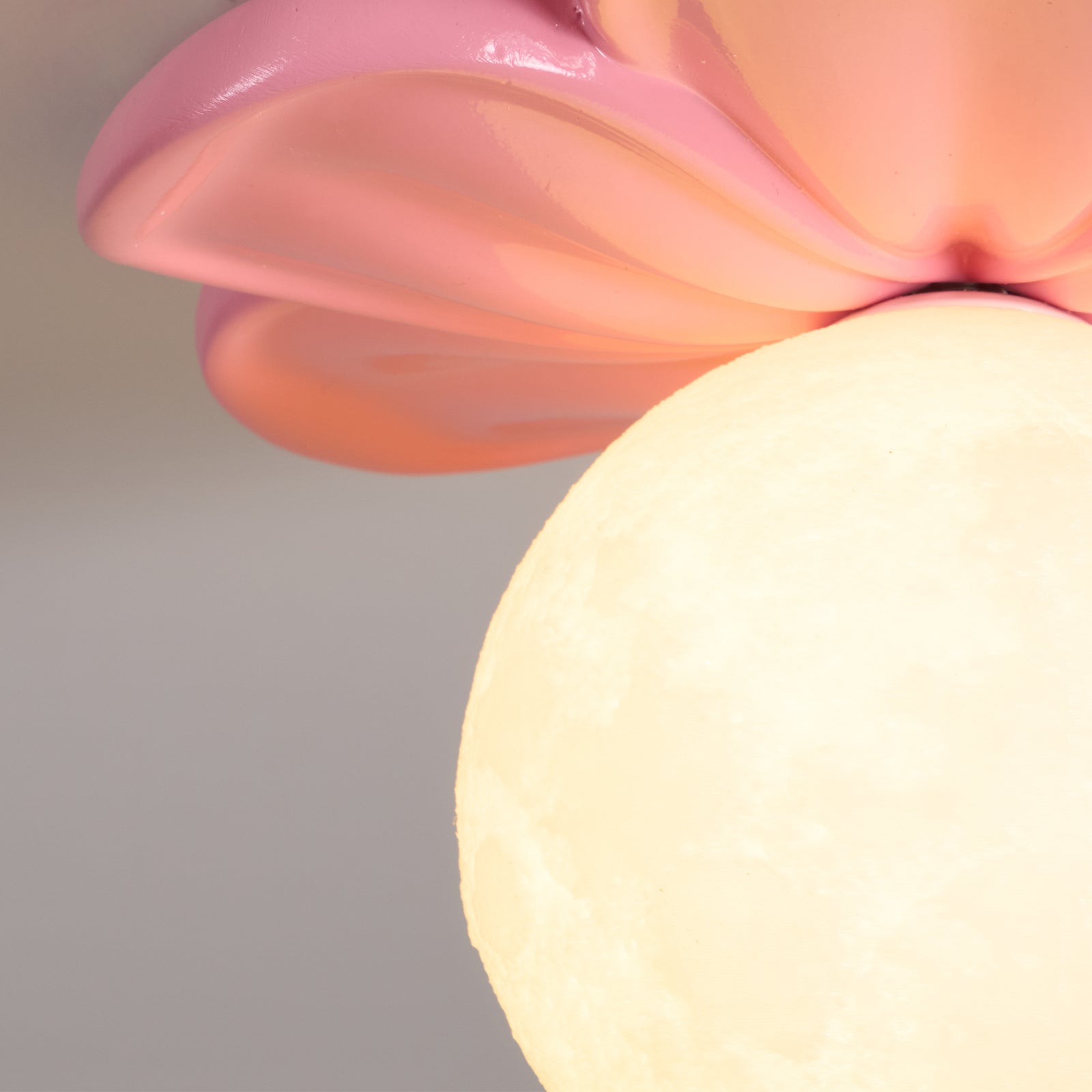 Cream Bloom Flower Ceiling Lamp – Floral Design Flush Mount Light