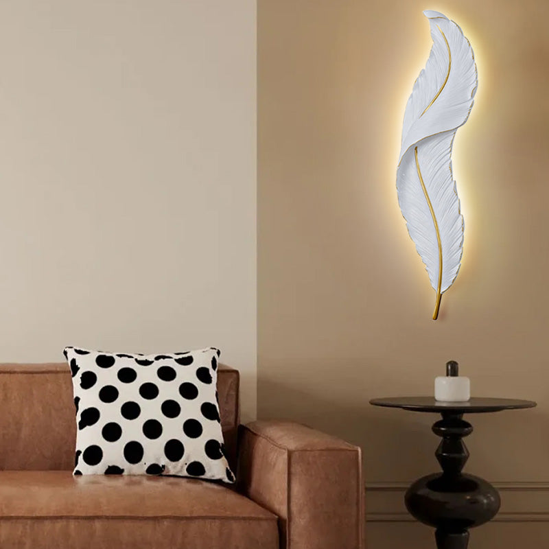 Feather-Shaped LED Wall Sconce