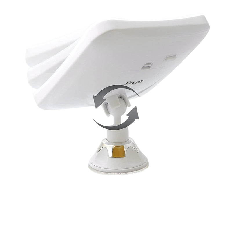 LED Illuminated Bathroom Light with Magnifying Mirror | Suction Mount Vanity Mirror