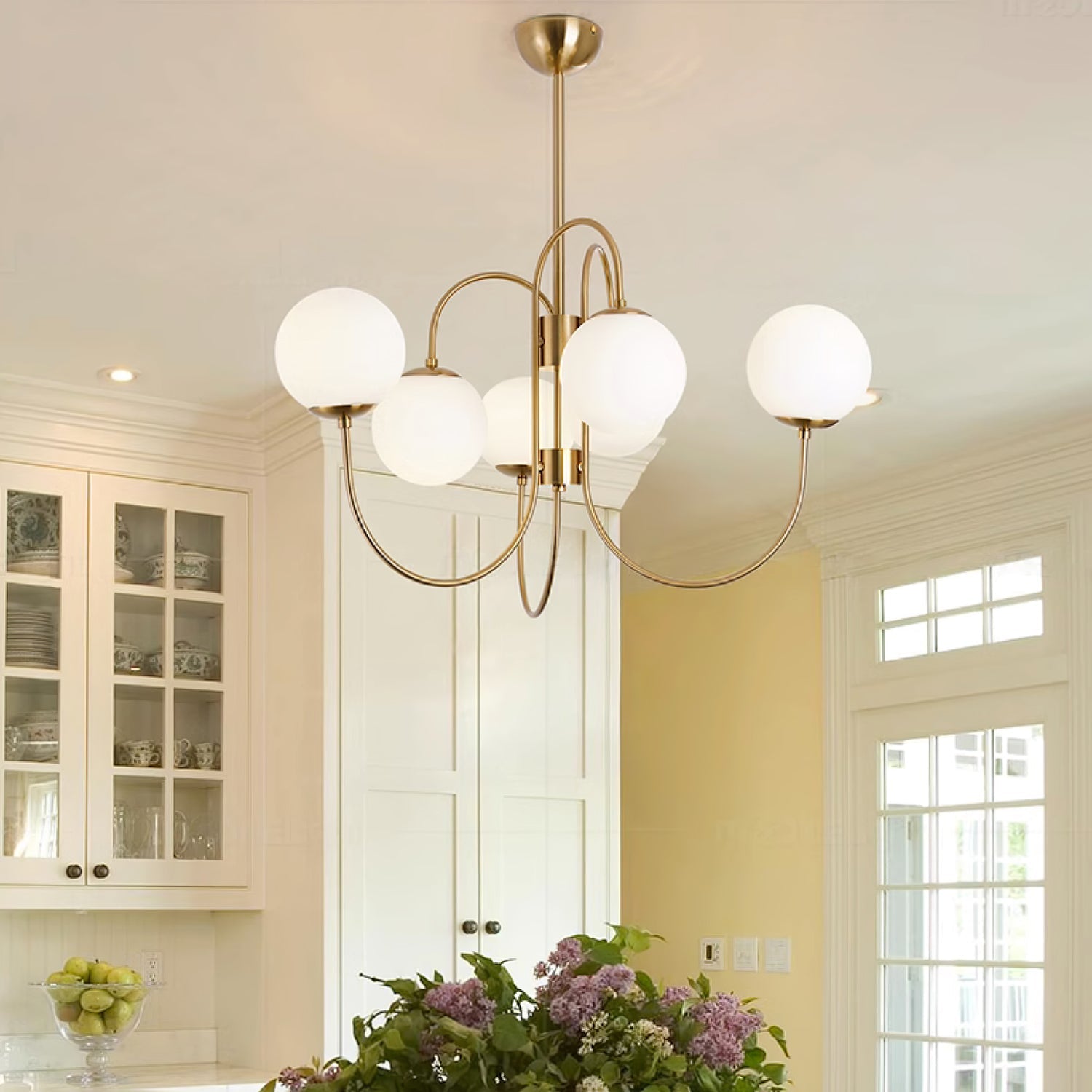 Modern Gooseneck Arm Chandelier – Stylish Pendant Ceiling Lamp