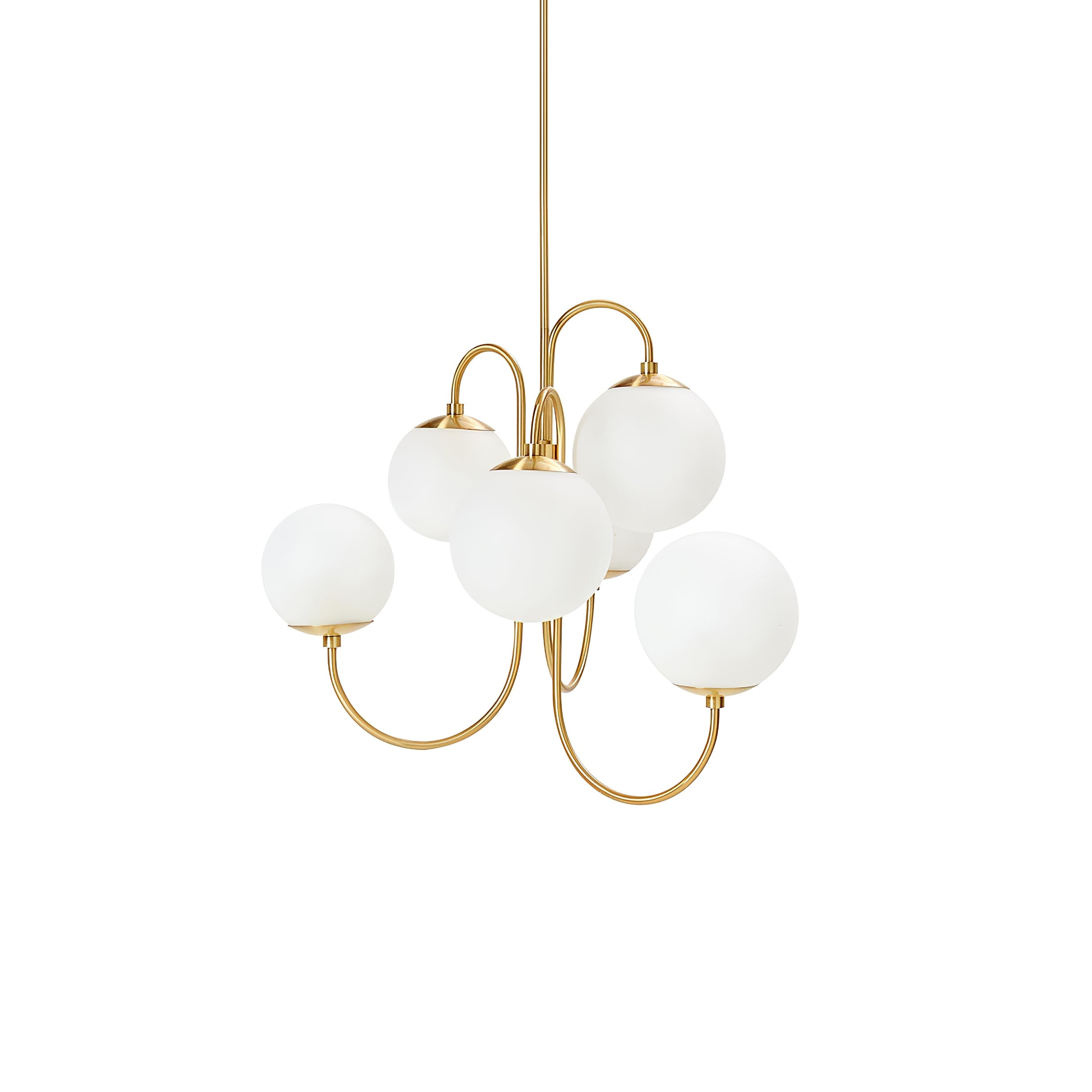 Modern Gooseneck Arm Chandelier – Stylish Pendant Ceiling Lamp
