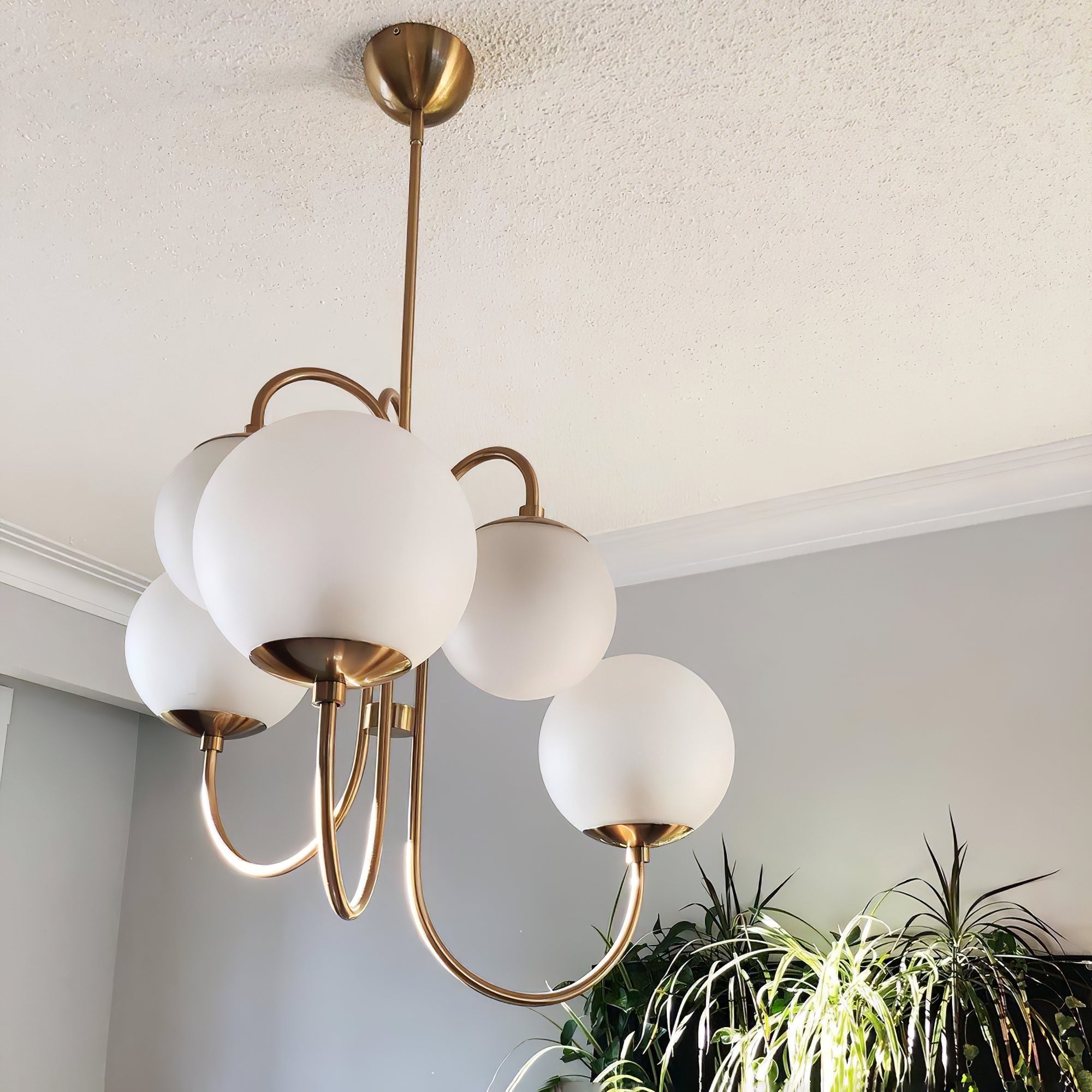 Modern Gooseneck Arm Chandelier – Stylish Pendant Ceiling Lamp