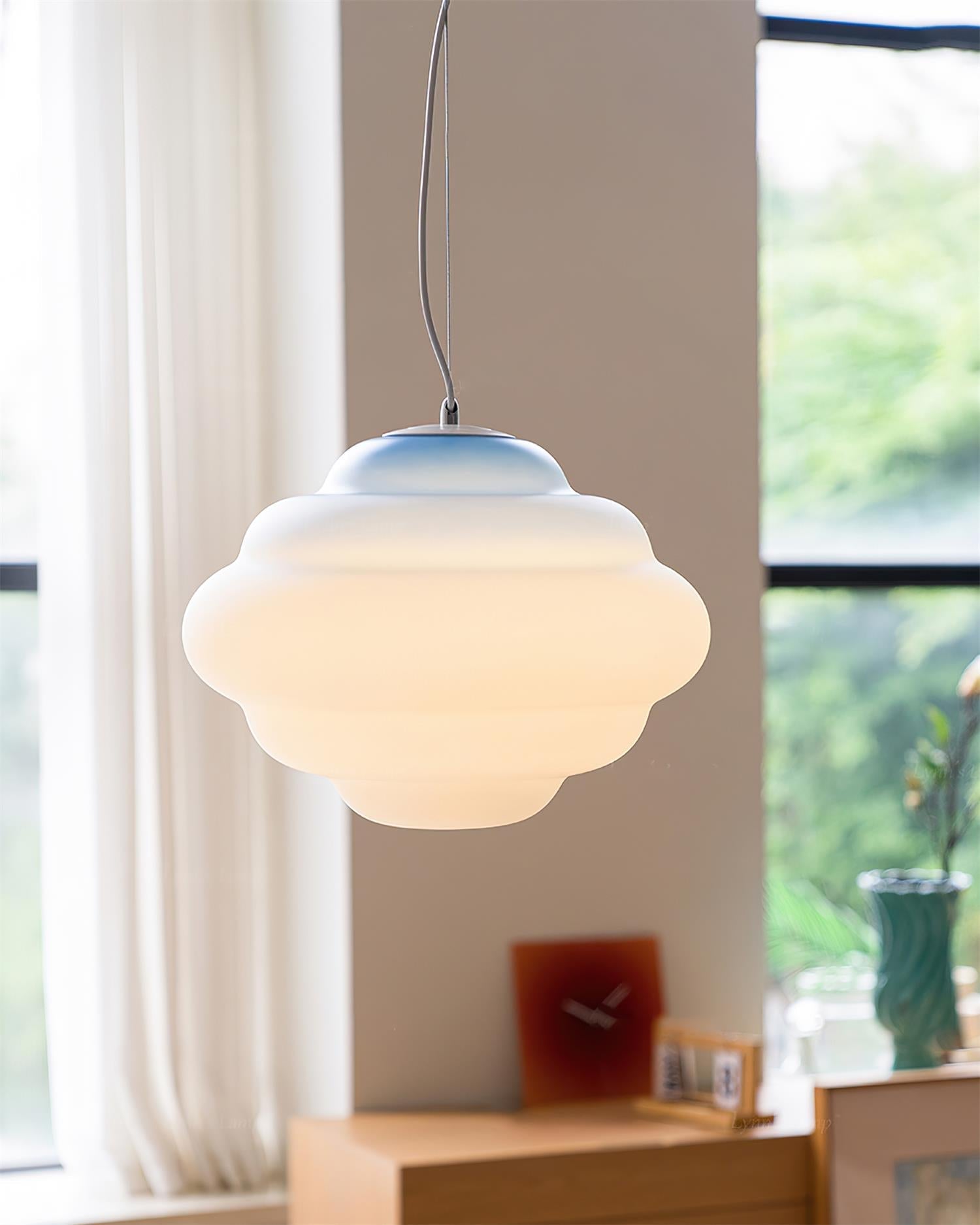 Cloud-Inspired Gradient Pendant | Subtle Color Shift Ceiling Light