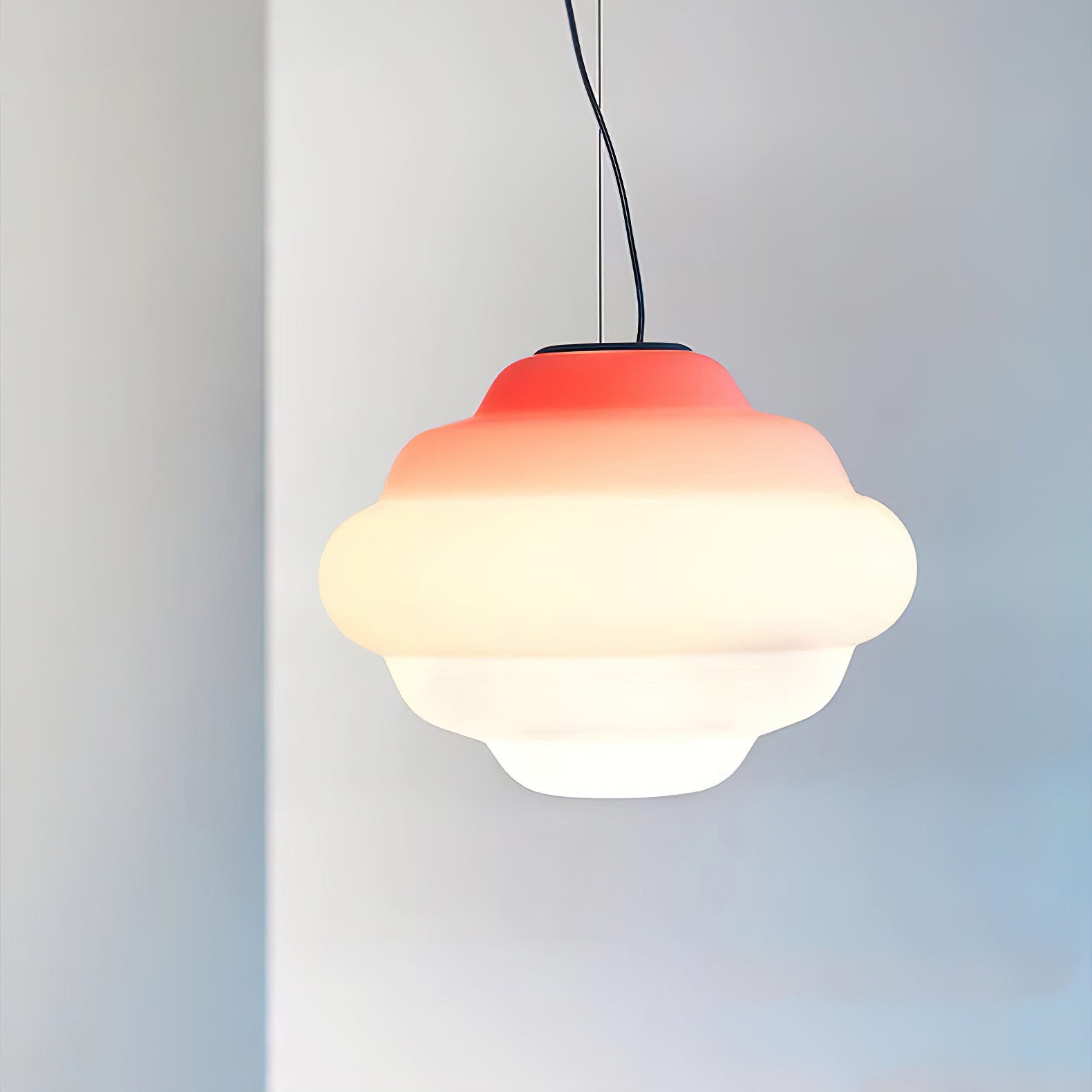Cloud-Inspired Gradient Pendant | Subtle Color Shift Ceiling Light